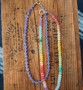 สร้อยคอลูกปัดกระดาษ Maasai 5เส้นนำกลับมาใช้ใหม่สร้อยคอแบบยั่งยืนผ้าพันคอขอบลูกปัด - Product Image 2