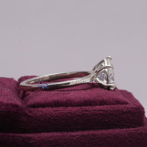 Anillo solitario de Plata de Ley 925 para mujer, superventas, claridad VVS mejorada, forma de corazón de pera, Diamante de moissanita para bodas - Product Image 2