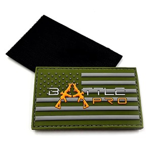 PVC mềm tùy chỉnh cho thiết kế may mặc cho móc khóa túi Mũ PVC cao su vá tùy chỉnh sắt trên vá cho mũ móc và vòng lặp - Product Image 5