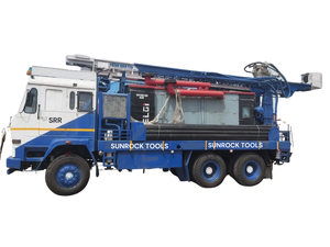 SUNROKC 1000 DTHR-AUTO de forage de puits d'eau de base de chargeur deux machines de forage de puits de chenille diesel de moteur hydraulique orbital - Product Image 3