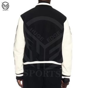 แจ็คเก็ตวาร์ซิตี้ผู้ชายสำหรับฤดูหนาว คอตั้ง ทำจากขนสัตว์ 100% ระบายอากาศได้ดี เป็นมิตรกับสิ่งแวดล้อม บุขนสัตว์ ปิดด้วยกระดุมเม็ดเดียว ปรับแต่งได้ - Product Image 5