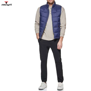 Gilet matelassé coupe-vent formel personnalisé pour le printemps, extérieur, réversible, 100% polyester, à capuche, respirant, service OEM - Product Image 5