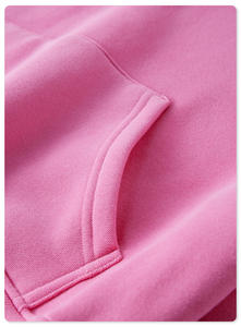 Alta calidad French Terry 345gsm Heavyweight en blanco de gran tamaño Drop Shoulder Baggy Chándal Crop Top Hoodies para mujeres - Product Image 5