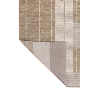 Alfombras de Lana Tesoro Ivory-Hwl-513, Diseño Geométrico Aubusson de Gran Tamaño para el Hogar, Dormitorio, Entrada, Pasillo - Product Image 5