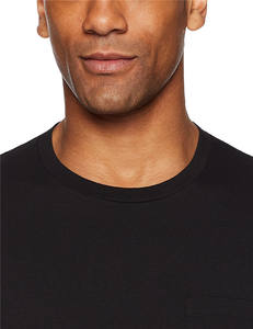 Camisetas de Manga Corta con Cuello Redondo, Transpirables, de Color Sólido, 1 Euro, con Bolsillo, Logotipo Personalizado, de Algodón para Hombre - Product Image 3