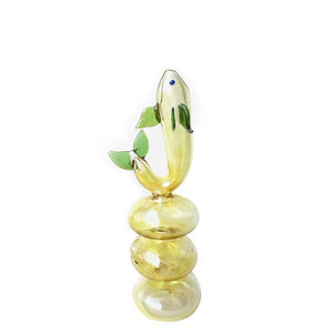 Cachimba de Vidrio Esmerilado Hecha en India, Moderna, Ecológica, Transparente, Mini, Hecha a Mano, Tipo Recto de 12 Pulgadas, Venta al Por Mayor - Product Image 3