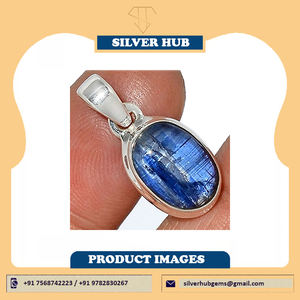 Venta al por mayor 925 plata esterlina azul cianita declaración colgantes hechos a mano piedras preciosas naturales joyería a precio a granel regalo para mujeres - Product Image 4