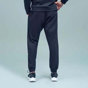 Pantalon de survêtement évasé personnalisé pour homme - Taille élastique en coton bouclette, couleur unie, taille XL - Product Image 3
