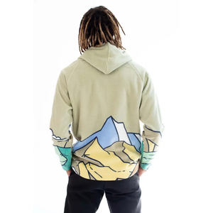 Sudaderas con capucha Unisex de media cremallera de algodón con estampado de pantalla de diseño 3D personalizado de alta calidad con logotipo bordado para hombre ajustadas regulares - Product Image 4