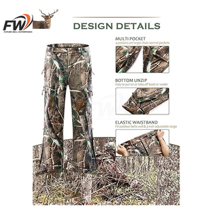 Pantalon cargo ample camouflage déchiré imprimé multi-poches pour homme – Vente en gros - Product Image 3