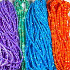 Cuentas de Ópalo Facetadas Teñidas de Alta Calidad, 4mm 8mm, Piedras Preciosas Naturales Sueltas, Hilo al por Mayor, Multicolor, Más de 50 Años de Experiencia - Product Image 1