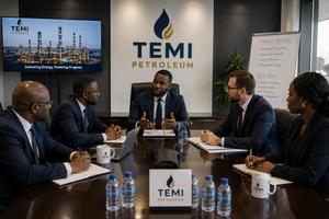 Système de convoyeur à bande inclinée industriel Temi Petroleum avec garde-corps de sécurité et affichage de logo/marquage pour matériaux chimiques en vrac - Product Image 6