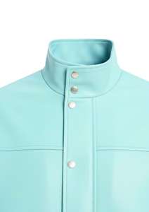 แจ็คเก็ตบอมเบอร์หนังแท้พรีเมียมสำหรับผู้ชาย คอตั้ง มีสีให้เลือกตามสั่ง - Product Image 2