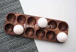 Porte-plateau à oeufs en bois pour les cuisines et les présentoirs de salle à manger vente en gros - Product Image 3
