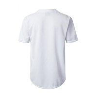 Maillot de baseball sur mesure Offre Spéciale bonne qualité en gros blanc 100% polyester bouton complet violet hommes femmes
