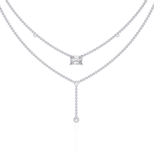 18K Gold Ladies <b>Necklace</b> with Lab Grown Diamond Beautiful Accessory - Product Image 3
