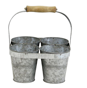 Galvanized Metal Utensil Caddy Home Storage and Transport Tool Essential for Housekeepers Manufacturer Exporter - Product Image 6