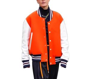 OEM Custom Design Cotton Fleece Mens Varsity Jacket University Baseball Varsity CollegeBaseballjacket for men - Product Image 1