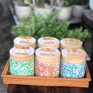 Boîte d'accessoires de salle de bain avec incrustation de coquille d'œuf - Product Image 3