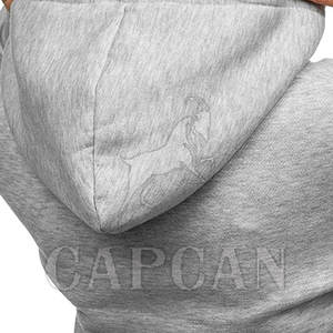 Sudaderas con capucha de punto recortadas de manga larga con cuello redondo personalizables para ropa de boutique de invierno con logotipo de marca propia - Product Image 6