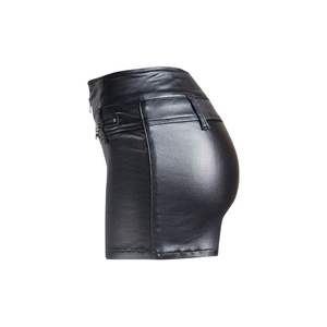 กางเกงขาสั้นหนังเอวสูงทรงหลวมสไตล์ไบค์เกอร์สำหรับผู้หญิง ปี 2025 พร้อมกระเป๋า กันน้ำ ระบายอากาศได้ดี เหมาะสำหรับใส่ลำลองในฤดูร้อน สตรีทแวร์ - Product Image 3