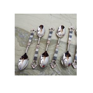 Cuchara de cubiertos de latón con diseño de concha para el hogar y la cocina a bajo costo cuchara de cena de diseño único para artículos artesanales - Product Image 6