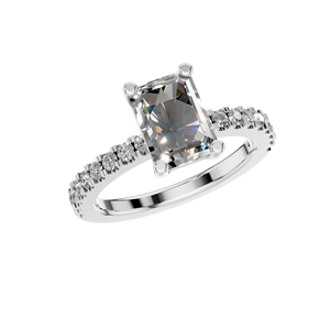 แหวนเพชรโมอีสสีเงิน925สำหรับเป็นของขวัญครบรอบแต่งงานแหวนหมั้นชุบโรเดียม - Product Image 1