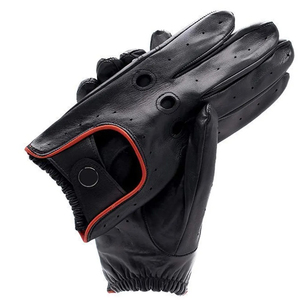 Gants de conduite de haute qualité, chauds pour l'hiver, unisexes, en cuir véritable, nouvelle collection, vente en gros, protection durable des paumes - Product Image 2