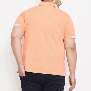 Nouveau polo couleur unie à manches courtes pour hommes respirant et confortable coton Streetwear impression personnalisée vêtements haut - Product Image 3