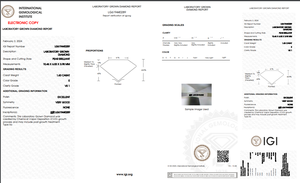 1.60 ct Poire Cut Lab-Grown Diamond IGI Certified E Color VS1 Clarity Lab-Stone - Product Image 5