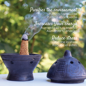 Palo santal récolté de façon sauvage et provenant de sources durables provenant de l'équateur-cônes d'encens Palo Santo rituel-6 cônes par paquet - Product Image 3