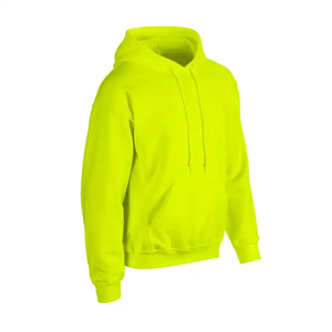 Sweats à capuche vierges personnalisés à manches longues Sweat à capuche pour hommes de couleur unie Sweat à capuche couleur verte à épaules tombantes - Product Image 2