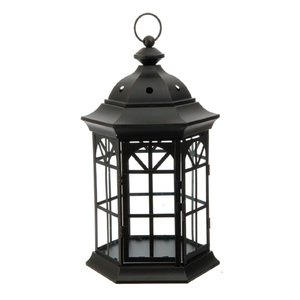 โคมไฟเหล็กตกแต่งใหม่โคมไฟเทียนโลหะสีขาวสไตล์อินเดีย - Product Image 3