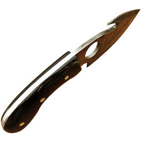 Couteau à désosser Jexmoo OEM, fabriqué à la main, en acier Damas de qualité industrielle, manche en bois de résine, étui en cuir, cadeau idéal pour le camping et la chasse - Product Image 3