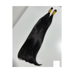 Mechones de cabello humano de templo indio, cabello virgen ondulado recto, cutícula alineada, cabello crudo con proveedor frontal de encaje Hd - Product Image 1