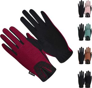 Venta al por mayor nuevo barato cuero genuino Unisex deportes de invierno guantes de equitación diseño personalizado impresión diseño de trabajo PK - Product Image 6