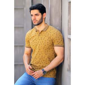Camiseta Polo Moderna para Hombre YAKUBA, 100% Algodón con Spandex, Tejido Transpirable, Diseño con Cierre y Bordado Oscuro, Unze London - Product Image 5