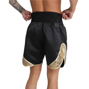 Pantalones Cortos de Muay Thai con Cintura Elástica y Logotipo Personalizado, Impresión Digital, 100% Poliéster, Transpirables y de Secado Rápido - Product Image 2