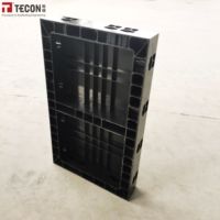 Coffrage en plastique ABS Tecon, haute résistance, réutilisable, léger, assemblage facile, 80-100 utilisations pour murs, poutres, dalles, garantie 1 an