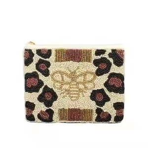 Minibolsa hecha a mano con bordado de cuentas de semillas, monedero de último diseño con color personalizado para mujeres y niñas de MD HANDICRAFTS - Product Image 6