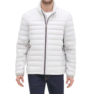 Winter Season Breathable High Quality Light <b>Weight</b> <b>Stand</b> Collar Front Logo Puffer Men Jackets Best Selling New Arrival - Product Image 1
