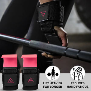 Sangles de poignet antidérapantes en polyester et coton avec boucles pour hommes et femmes, idéales pour la musculation, les tractions et les soulevés de terre en été - Product Image 3