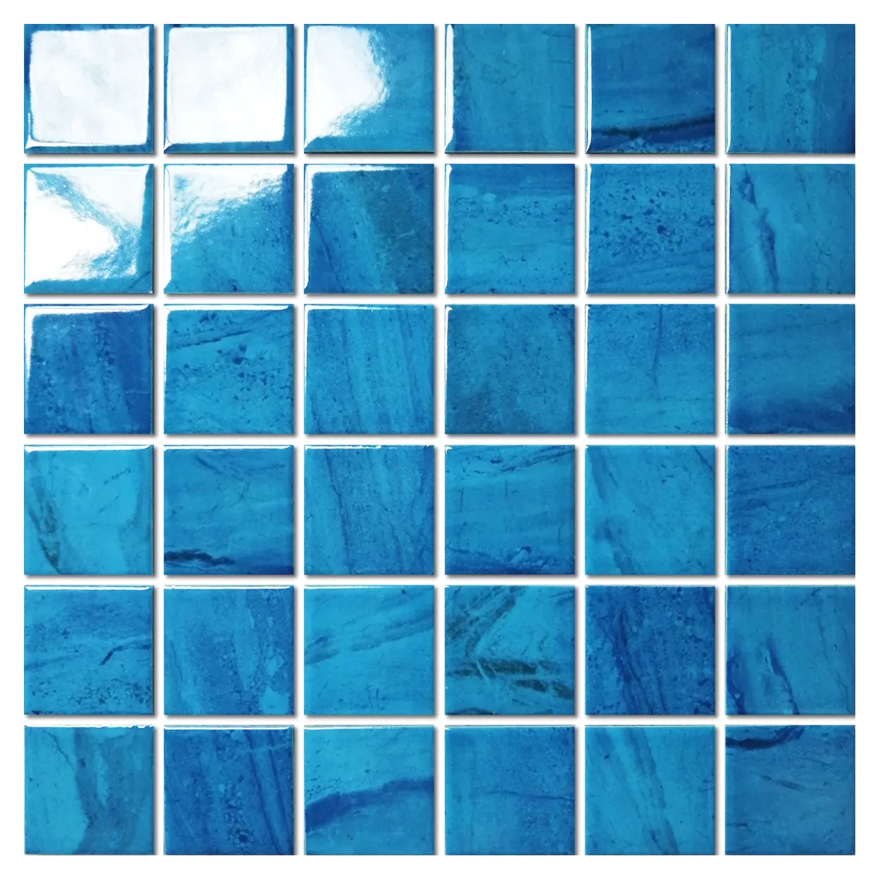 High Quality Ceramics Glossy Crystal Glass Mosaic Tiles For Swimming Pool Tile Bathroom Wall