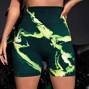 Shorts d'entraînement femmes taille haute course Gym Yoga Shorts vêtements de sport pour femmes nouvelle couleur unie Fitness sport Yoga Shorts - Product Image 4