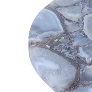 Sello de Ágata Pulida Artesanal, Decoración de Hogar de Lujo, Modelo de Flor Religiosa, Patrón de Resina, Color Personalizado, Mesa de Alta Gama - Product Image 4