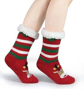 <b>Socks</b> for Women with <b>Gripper</b> - Winter Non Slip Thick Fuzzy <b>Socks</b> - Warm Cozy Christmas Gift - Product Image 3