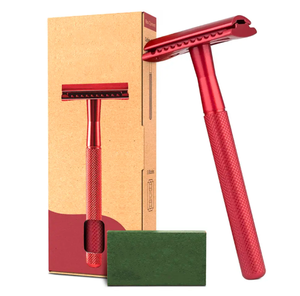 Rasoir de marque privée rasage femmes rasage rasoir rose Double bord sécurité rasage rasoir par ANAAIF - Product Image 1