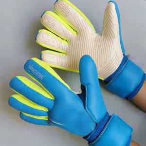 Guantes de portero de cuero de nuevo estilo naranja neón completo con agarre de látex Material de goma de rendimiento de alta visibilidad Marca SP - Product Image 4