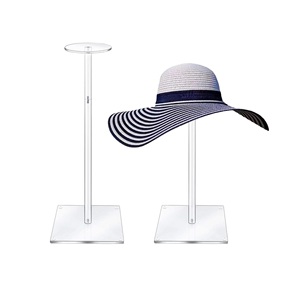 Support à chapeau et présentoir à perruque en acrylique transparent, organisateur élégant pour la maison, le salon et le magasin - Product Image 2