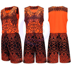 Pakistan Made 2025 <b>Men</b> Basketball Uniform Team Shirt And <b>Shorts</b> Latest Design Sublimation Printing Basketball Uniform Set - Product Image 1